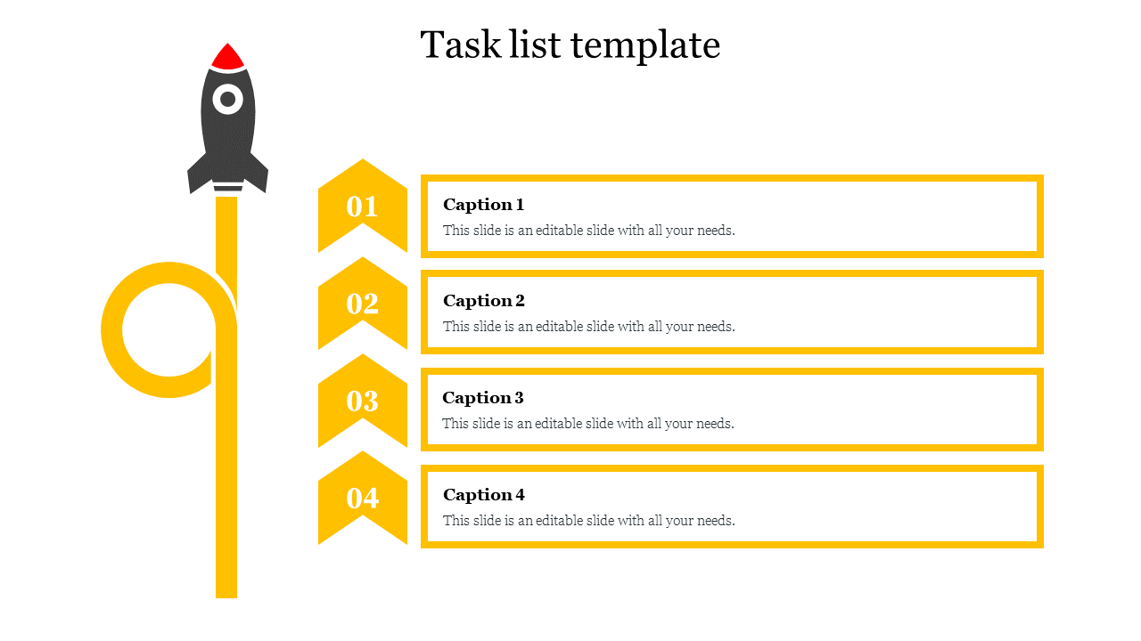 Task list template